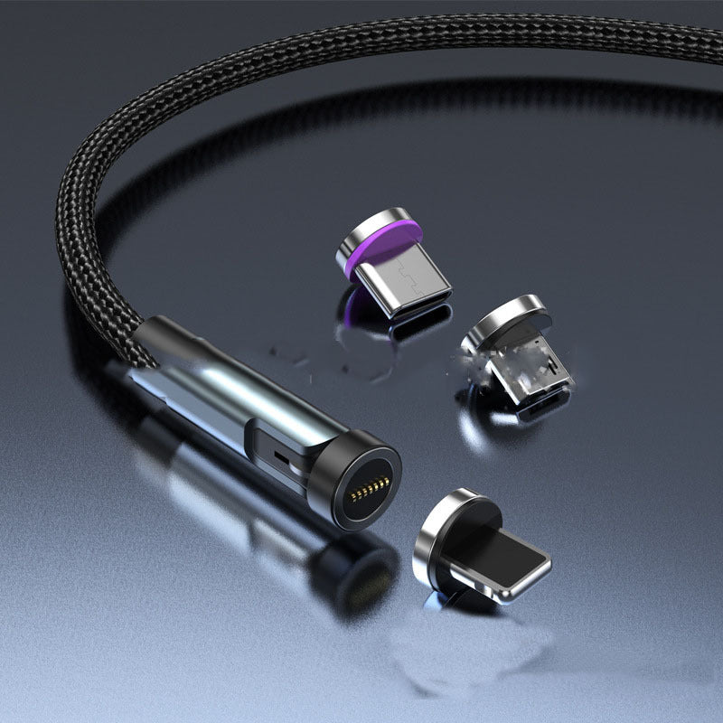 Compatible with Apple , Rotating 3A Fast Charging Magnetic Data Cable Compatible with Apple , Rotating 3A Fast Charging Magnetic Data Cable